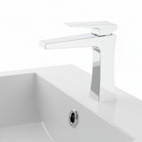Fluxa basin mixer tap polished chrome