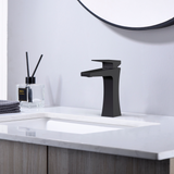 Fluxa basin mixer tap matte black
