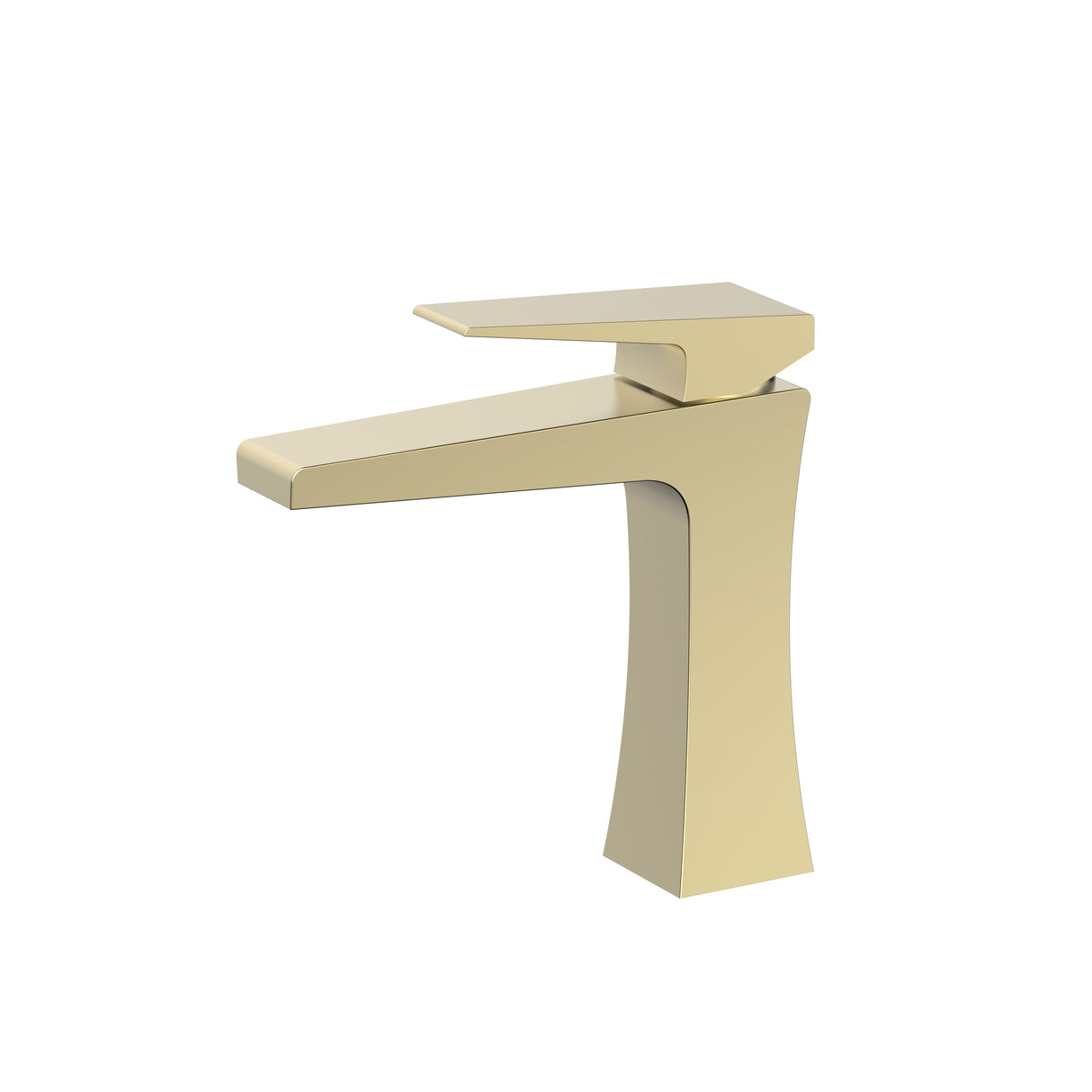 Fluxa basin mixer tap brushed brass gold