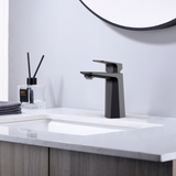 Strix basin mixer matt black