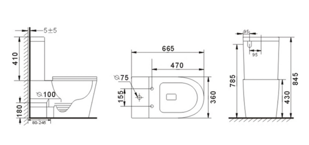 Gold bathroom Set 9 items