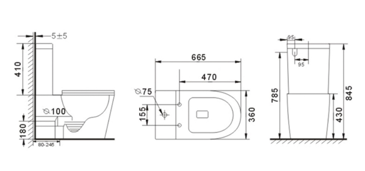 Gold bathroom Set 9 items