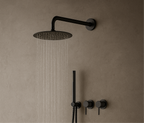 Coruni gun metal grey concealed shower mixer