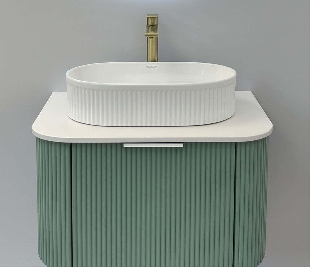 Brisa Fluted Cabinet Vanity 600mm X 500mm