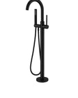 Paragon matte black free standing bathtub mixer