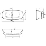 Coral Freestanding Bath 1700mm