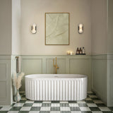 Lira Oval Fluted Bath 1700mm