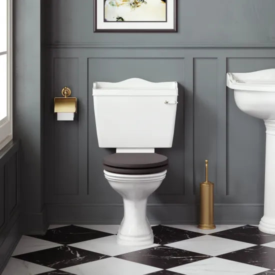Bayswater Porchester Traditional Close Coupled Toilet With Seat