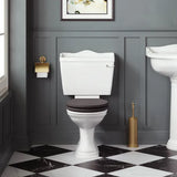 Bayswater Porchester Traditional Close Coupled Toilet With Seat