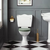Bayswater Porchester Traditional Close Coupled Toilet With Seat