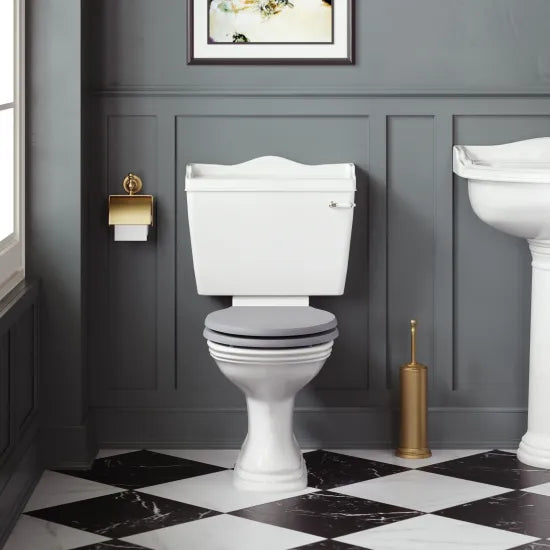 Bayswater Porchester Traditional Close Coupled Toilet With Seat
