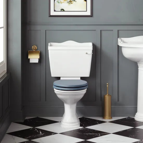 Bayswater Porchester Traditional Close Coupled Toilet With Seat