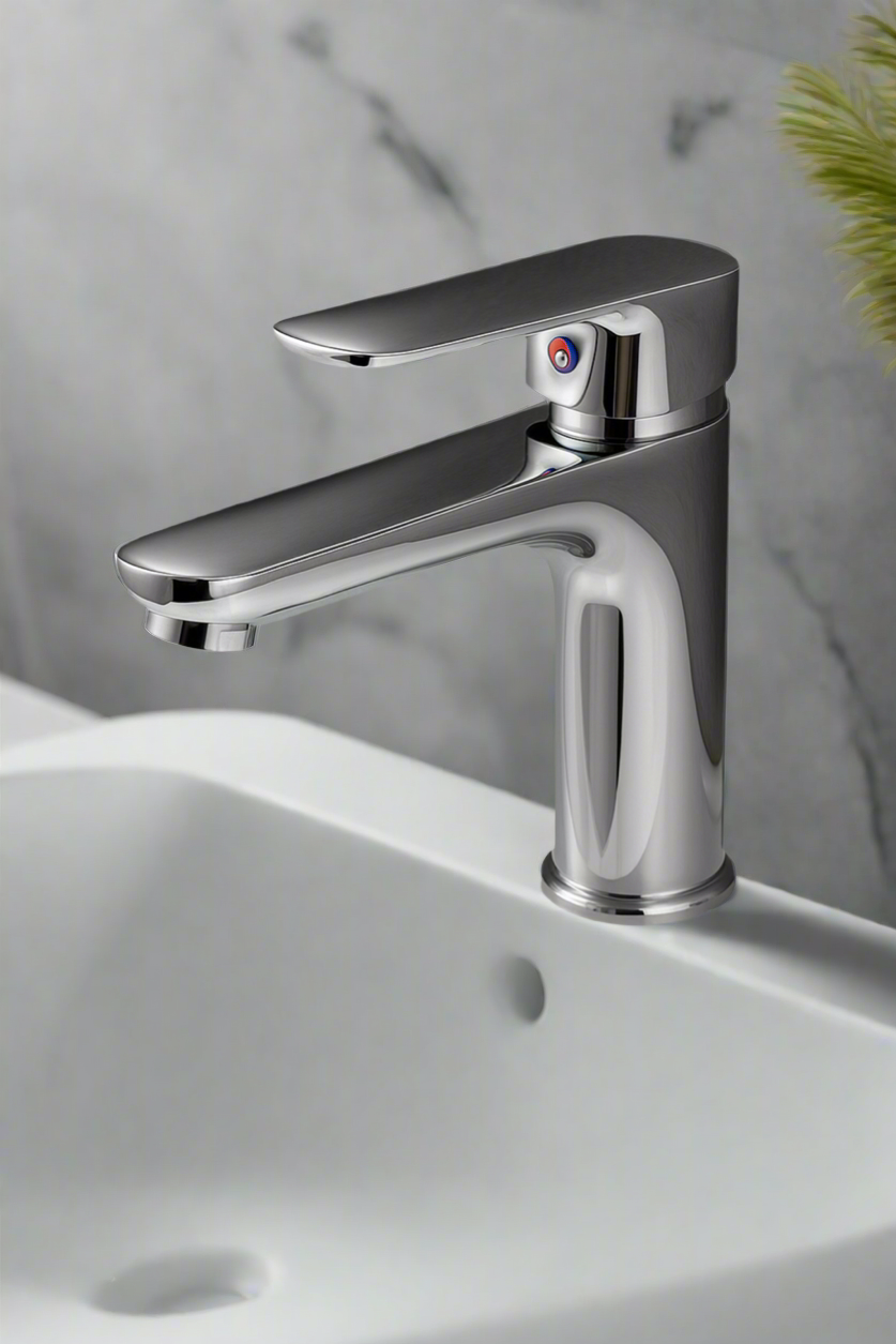 Aria Polished Chrome Basin Mixer