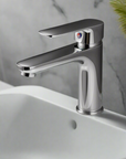 Aria polished chrome basin mixer