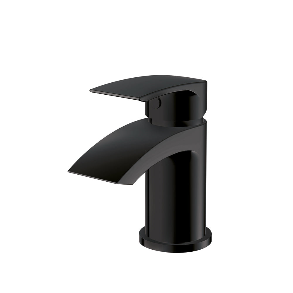Belini Mini Mono Basin Mixer with Push Waste