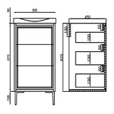 Bota 3 Drawer Floor Standing vanity