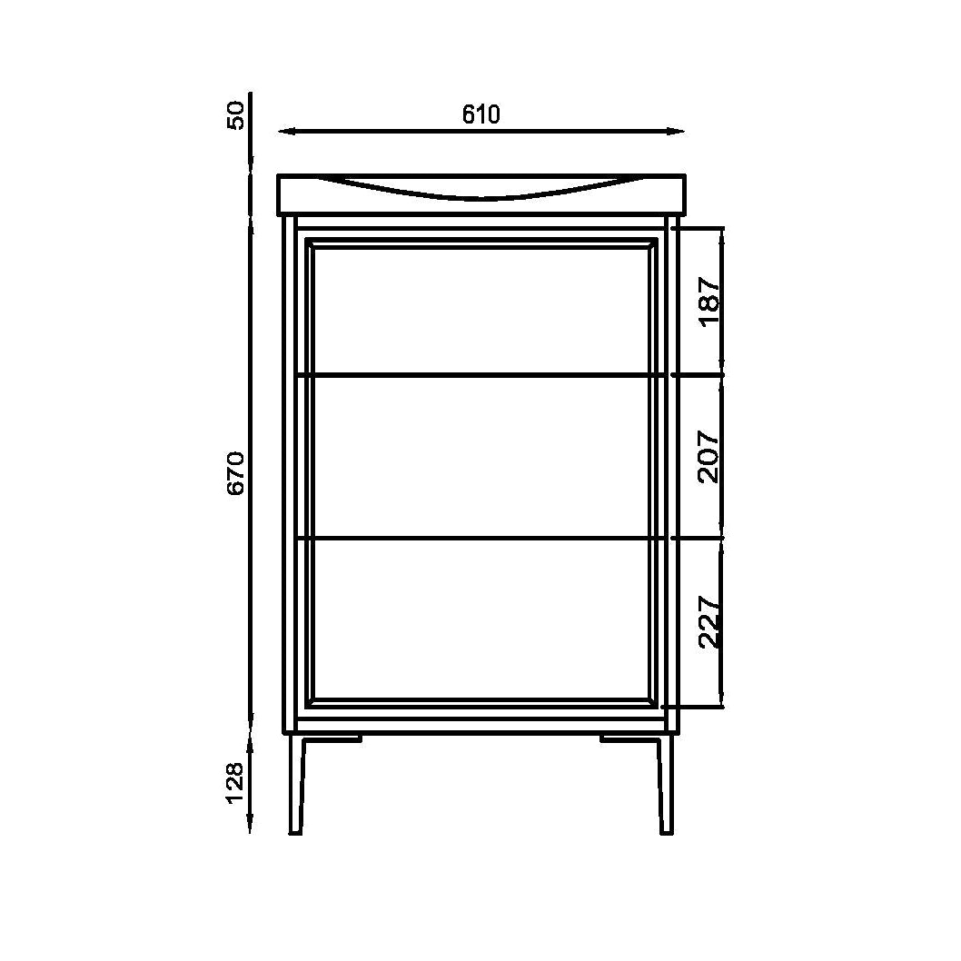Bota 3 Drawer Floor Standing vanity