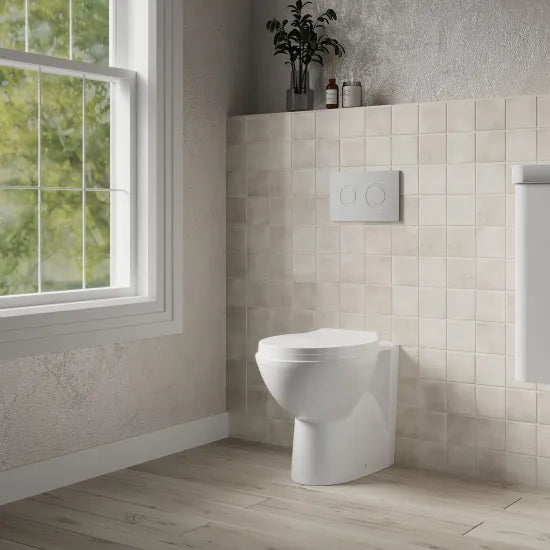 nuie Melbourne Round Back to Wall Toilet Pan