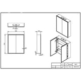 Prospr LED Double Door Mirror with Bluetooth