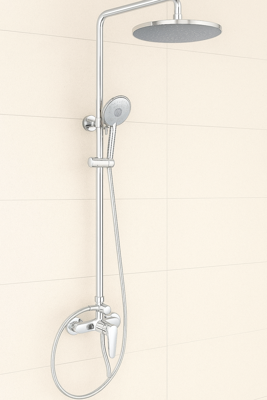 Quantum brass shower mixer - 2 variants