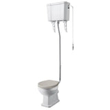 Old London Richmond Comfort Height High Level Toilet With Cistern & Flush Pipe