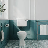 nuie Traditional Low Level Toilet With Cistern & Flush Pipe
