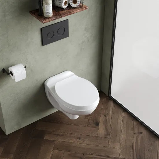 nuie 535mm Wall Hung Pan With Soft Close Seat