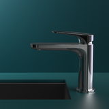 Ruvo basin mixer tap polished chrome