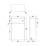 Nuie Classique 500mm Floor Standing WC Unit