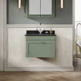 nuie Classique 1 Drawer Wall Hung Vanity Unit With 1 Tap Hole Marble Basin