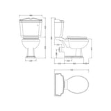 nuie Legend Traditional Close Coupled Toilet