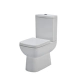 nuie Short Projection Semi Flush to Wall Close Coupled Toilet Pan