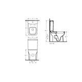 Hudson Reed Arlo Flush to Wall Compact Toilet With Seat