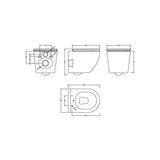 BC Designs Rimless Wall Hung Pan