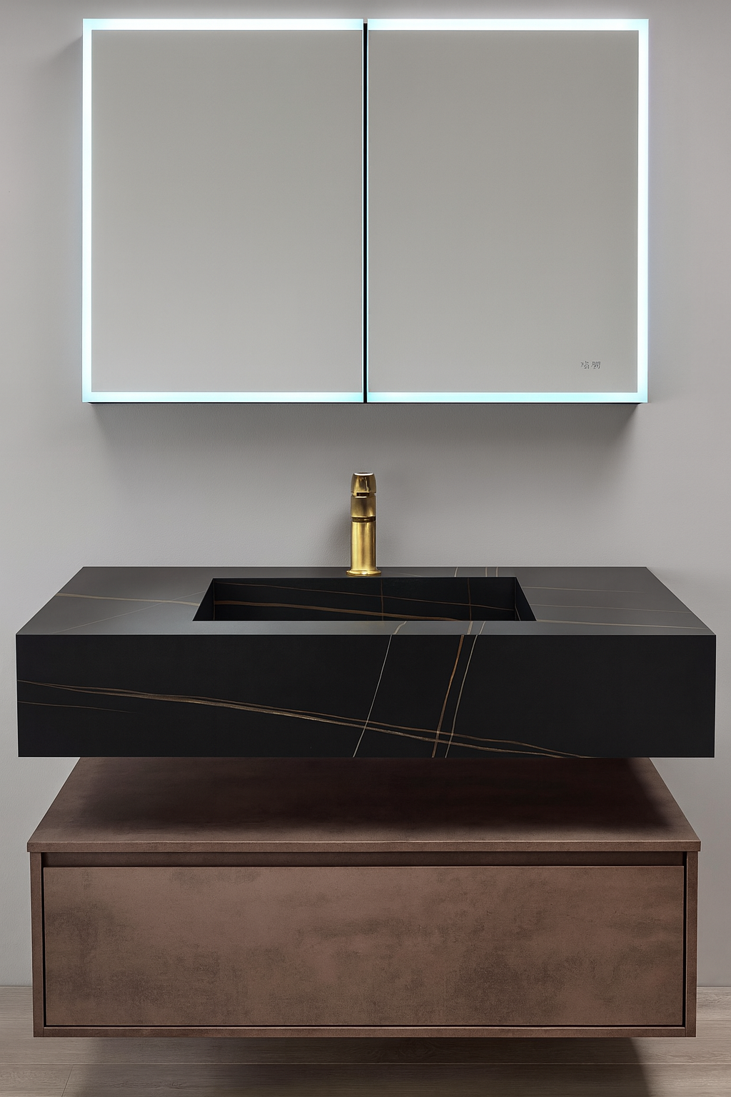 Sereno Porcelain Wall Hung Vanity Set 1000MM X 500MM