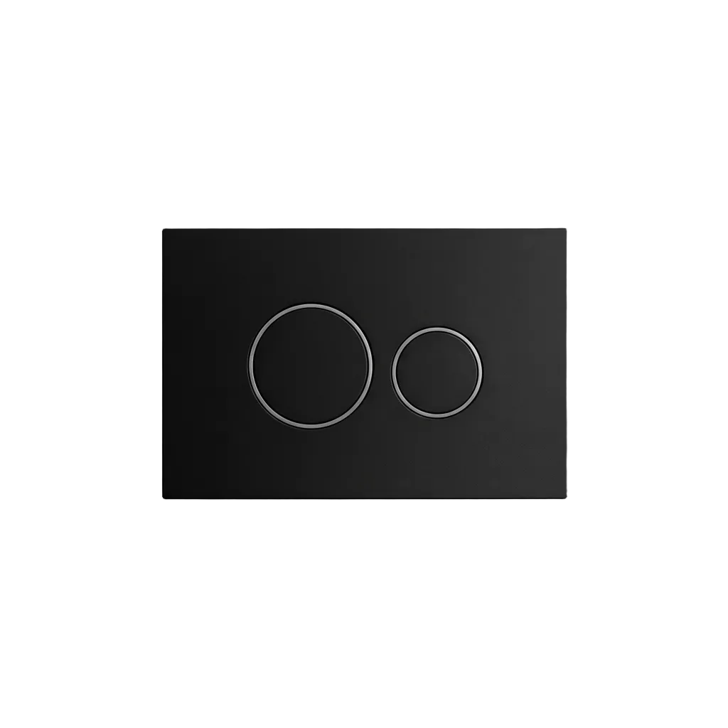 Circular Dual Flush Plate matte Black