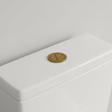 push flush button close coupled toilet gold 38mm