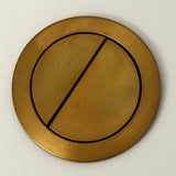 push flush button close coupled toilet gold 38mm