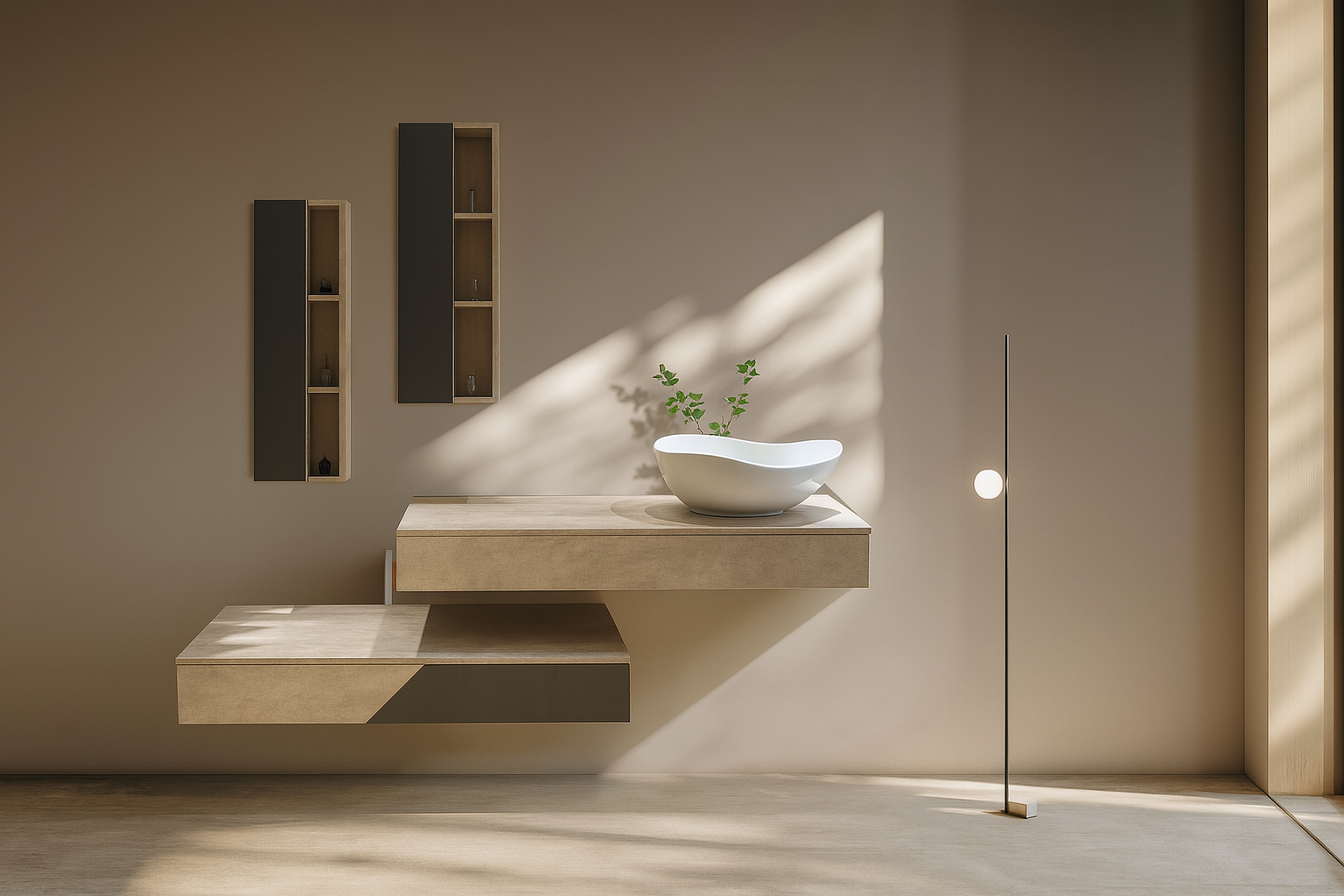 Arco wall hung cabinet vanity unit 1200mm X 500mm