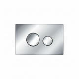 Circular Dual Flush Plate Polished Chrome