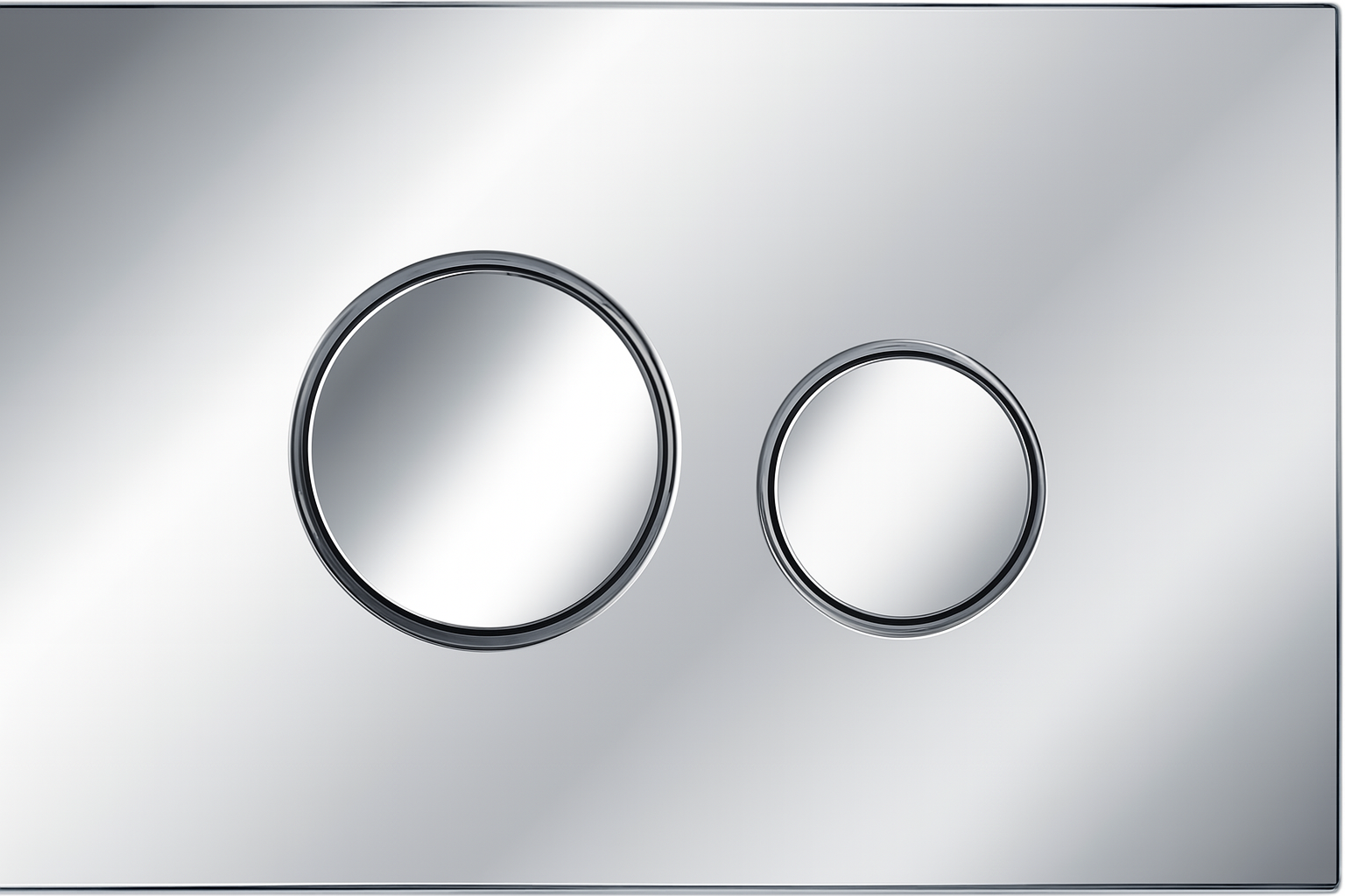 Polished Chrome flush plate circular design
