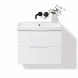 Bailyn matte white wall hung vanity 0TH 600mm