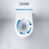 Tornado White Wall Hung rimless toilet