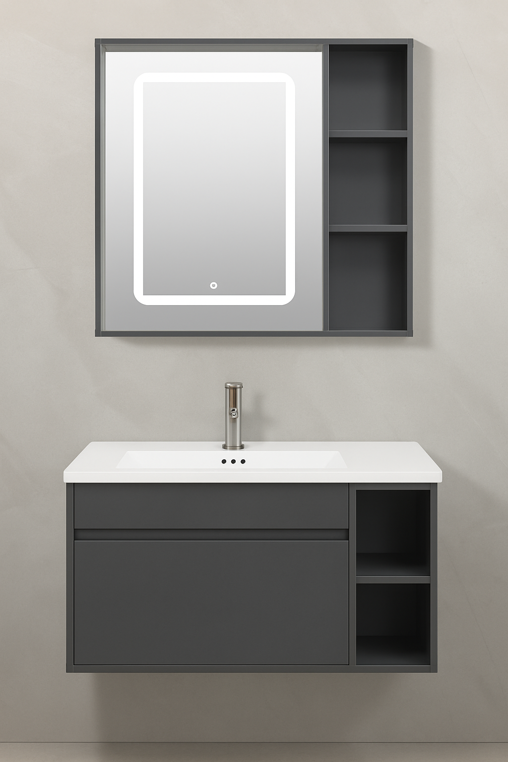 Lumen Wall Hung Vanity Set 800mm X 500mm