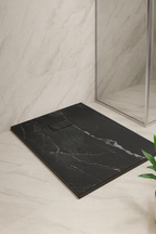 CARRERA RESIN RECTANGULAR SHOWER TRAY 1000MM X 800MM - 900MM X 900MM - WASTE INCLUDED - 2 Variants