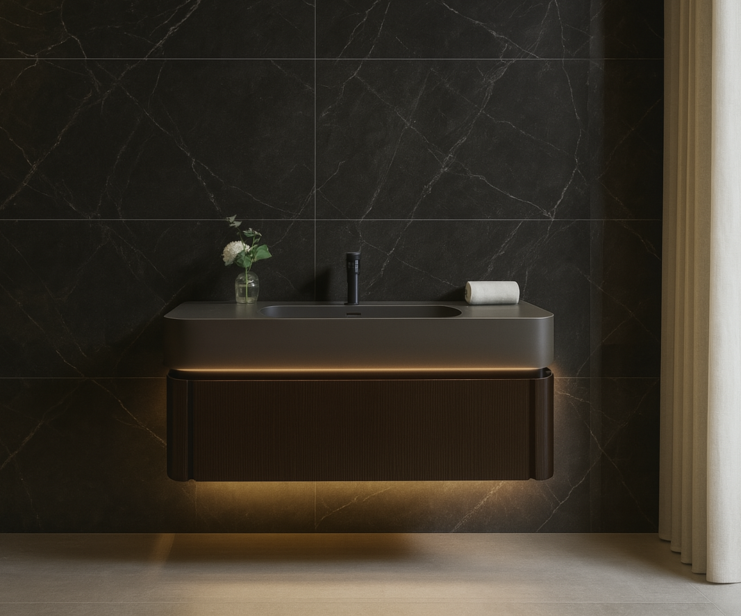 Zafiro LED wall hung vanity cabinet 1200mm X 500mm