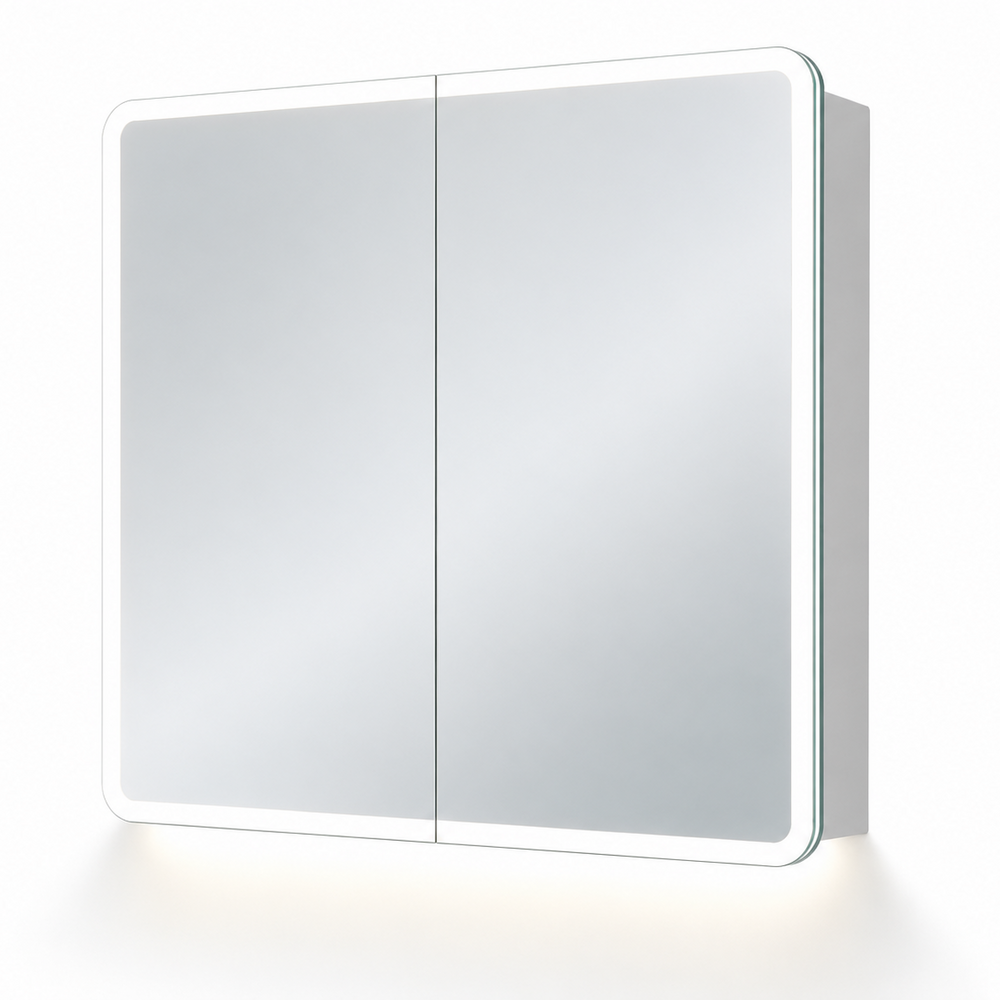 Akari 600mm 2 Door LED Mirrored Cabinet