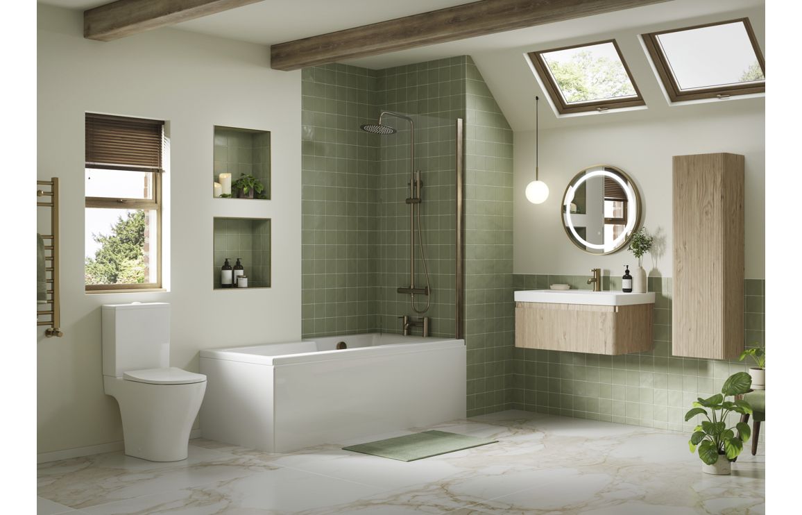 Kuba Wall Hung 1 Drawer vanity Unit & 1TH Basin