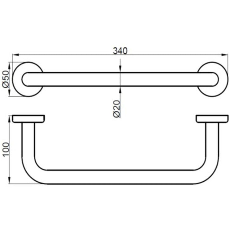 Straight Grab Rail