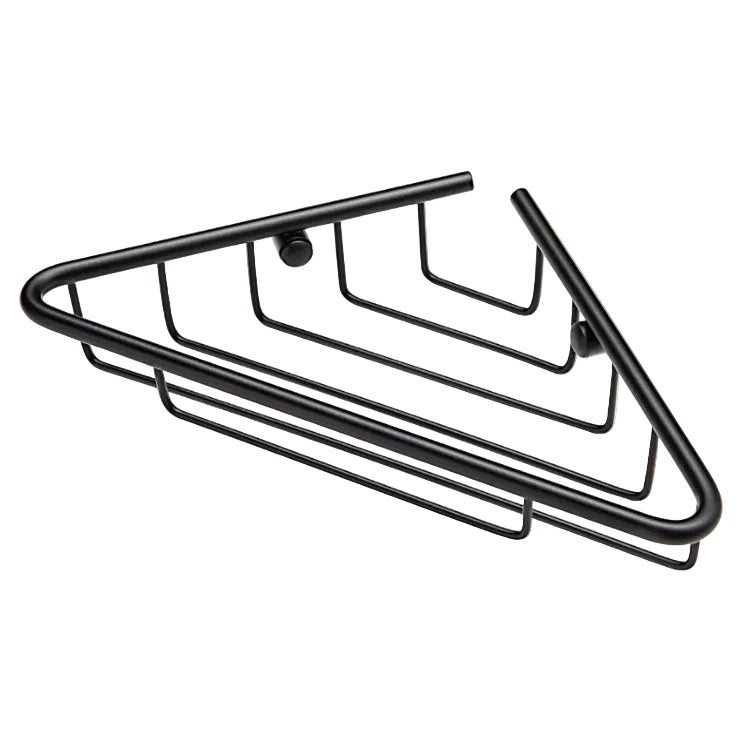 Elena 1-Tier Corner Shower Caddy - Black